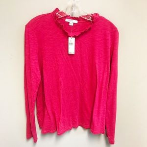 ANTHROPOLOGIE Pink Stateside top. SZ L NWT